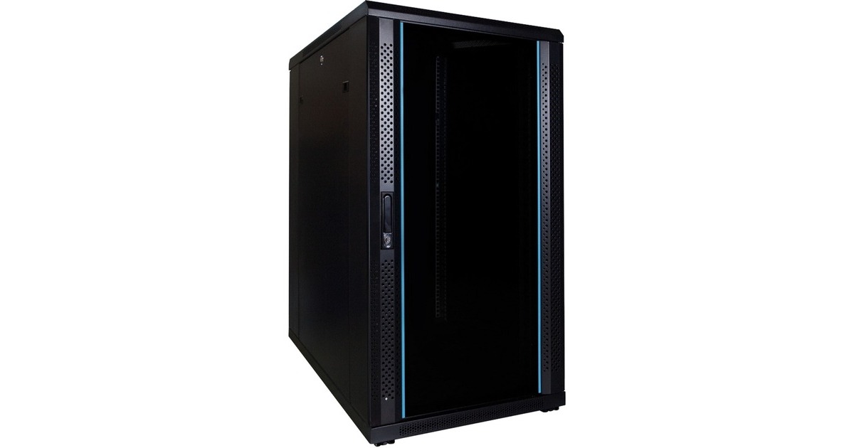 DSI22U serverkast met glazen deur - DS6822 server rack  (Zwart, 600 x 800 x 1200mm)