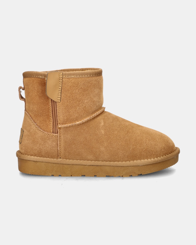 Nelson Gevoerde boots  - cognac