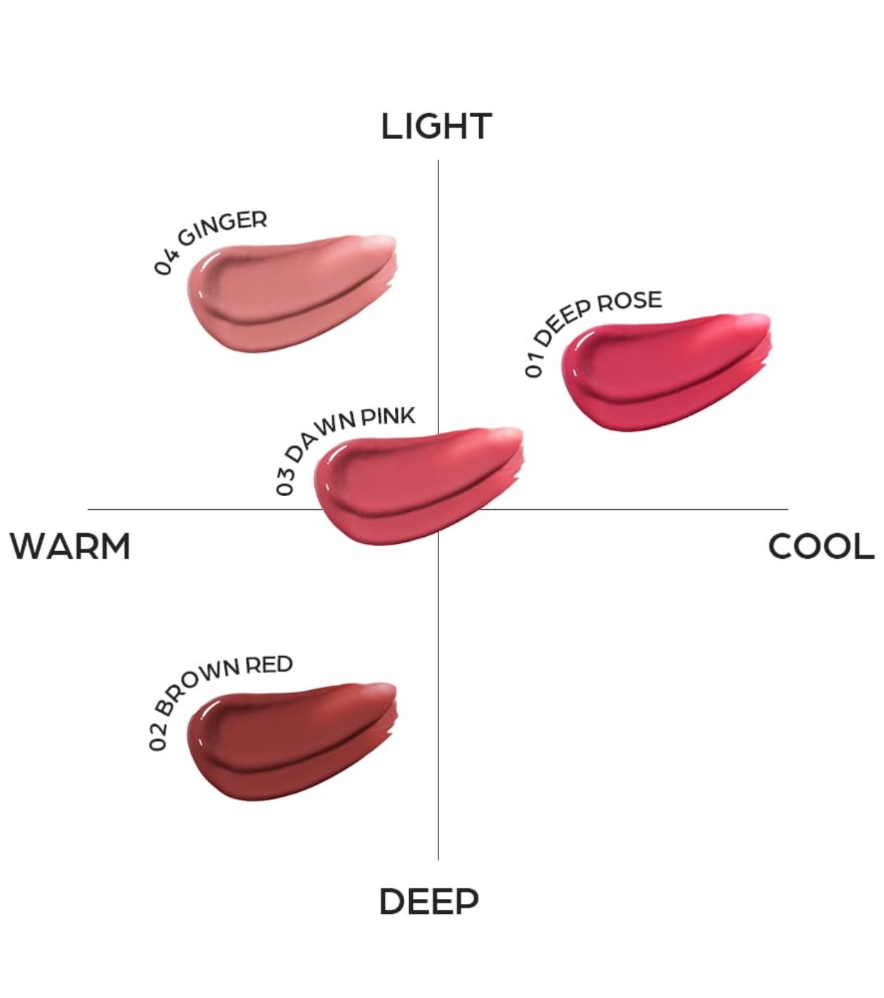 House of HUR - Lip Tint Glowy Ampoule Tint - 01: Deep Rose