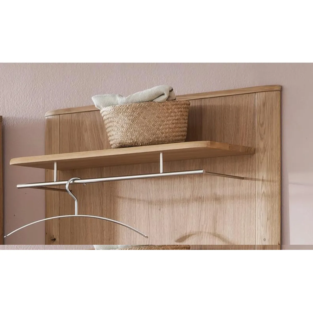 pegane Panneau vestiaire chêne poutre blanchi