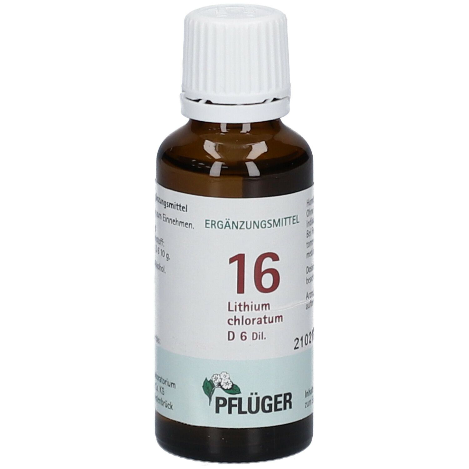Biochemie Pflüger® 16 Lithium chloratum D6 Tropfen