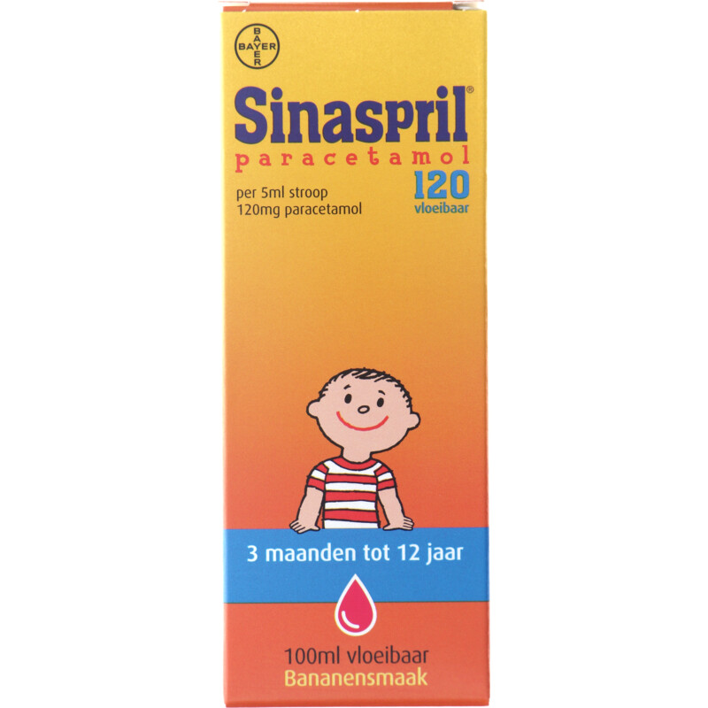 Sinaspril Vloeibare paracetamol 120mg