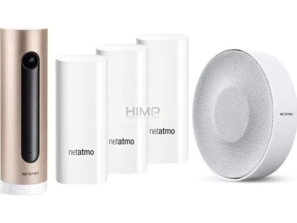 Netatmo Smart Alarm System with Camera - Hjemmesikkerheds- og overvågningssystem - trådløs, kablet - Bluetooth, 802.11b/g/n - 10/100 Ethernet
