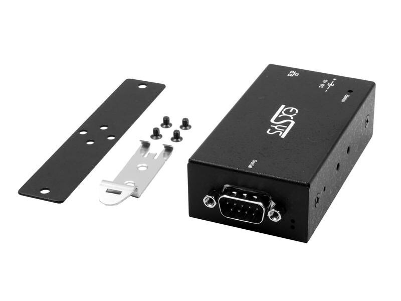 Exsys Serieller Geräteserver EX-6111-2 1-Port-RS-232 Ethernet zu 1x RS-232 port, inkl. 5V/4A Netzteil