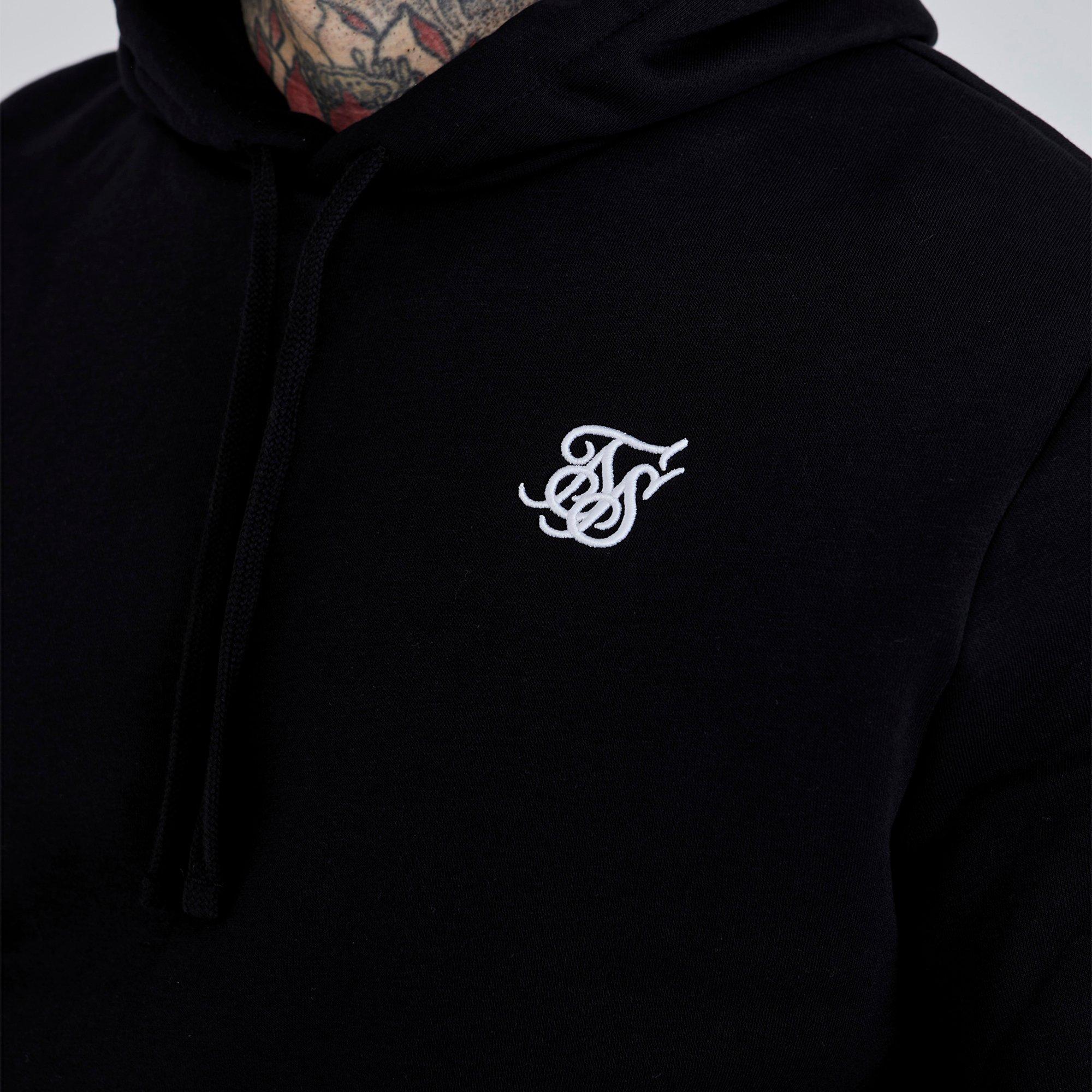 SikSilk Essentials Logo Hoodie Mens