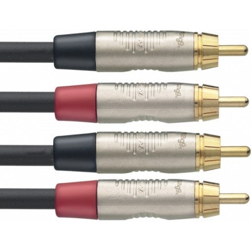Stagg NTC3CR 2x RCA male - 2x RCA male 3 meter