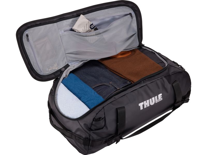 Thule Duffle Bag Chasm 70 l, Black Reisetasche und Rucksack in einem
