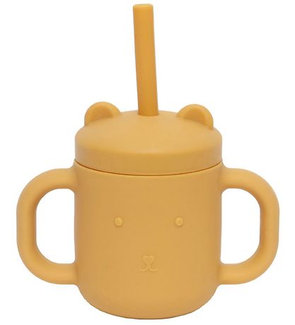 Petit Monkey Kop m. Suger?r - Silikone - 175 ml - Ochre