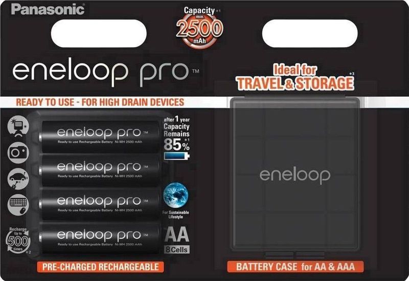 Panasonic - Eneloop Pro - Oplaadbare Batterijen - 4 Stuks - 2500 mAh
