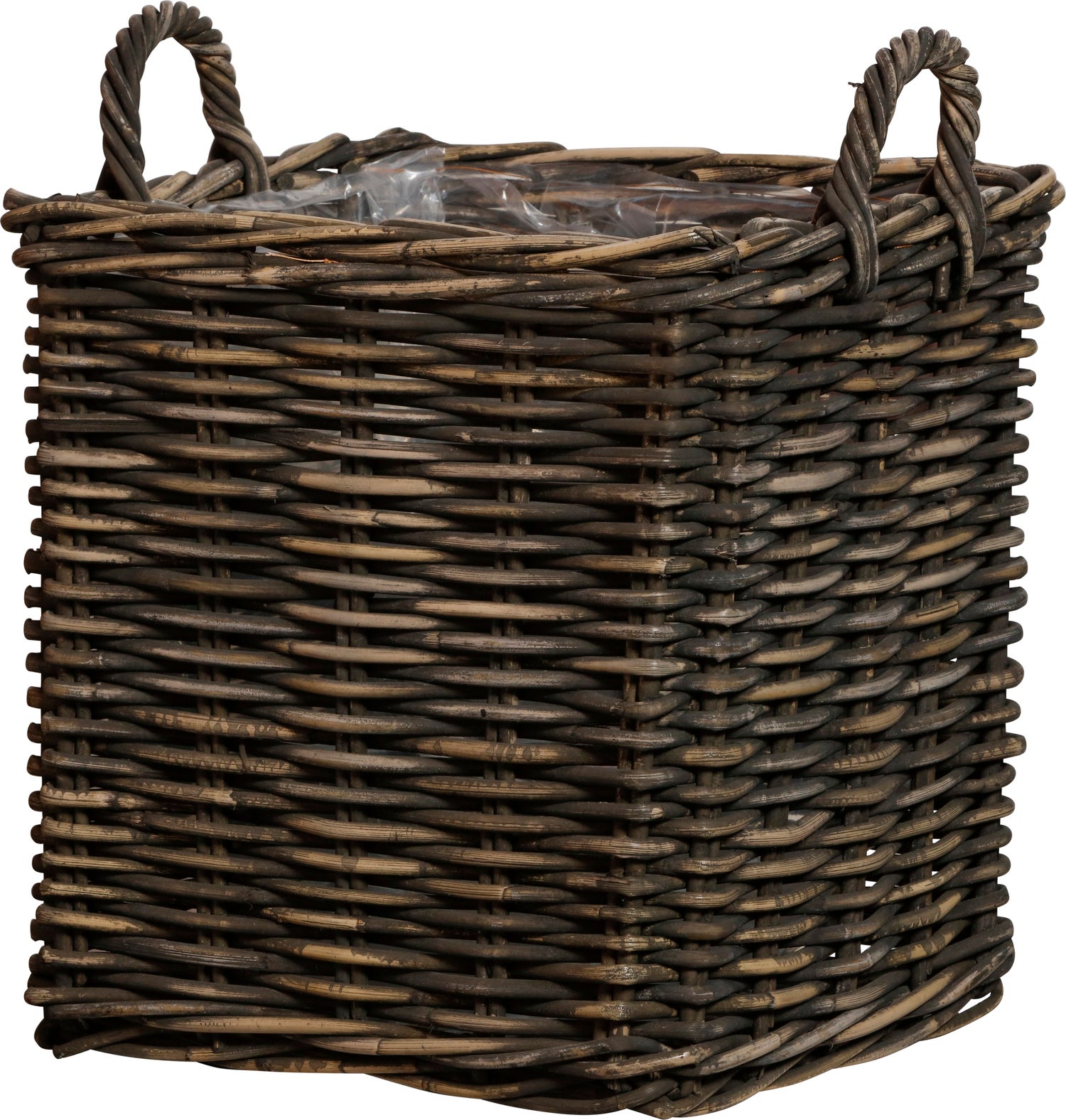 Plantenmand vierkant zwart D 50 H 50 cm