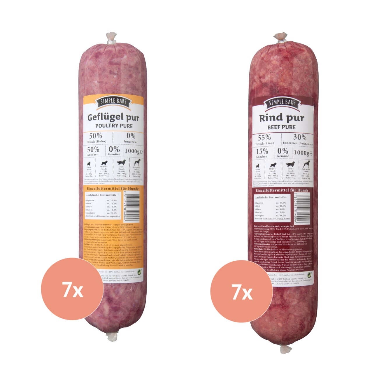 Simple BARF Basis-Paket 14x1 kg