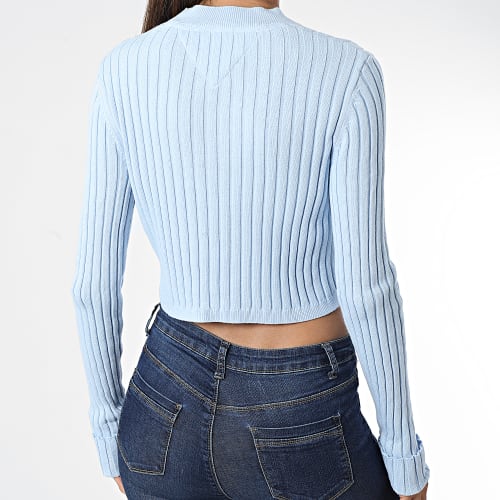 Sweat Crewneck Crop Femme BXY 3587 Bleu Clair