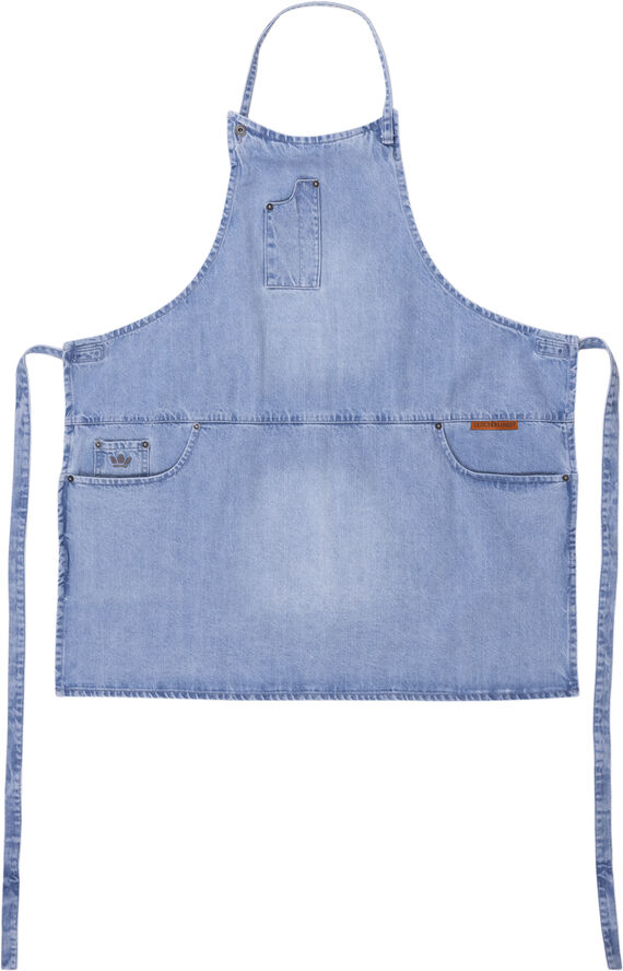 DutchDeluxes 5 Pocket Slim Fit Apron Washed Indigo Blå