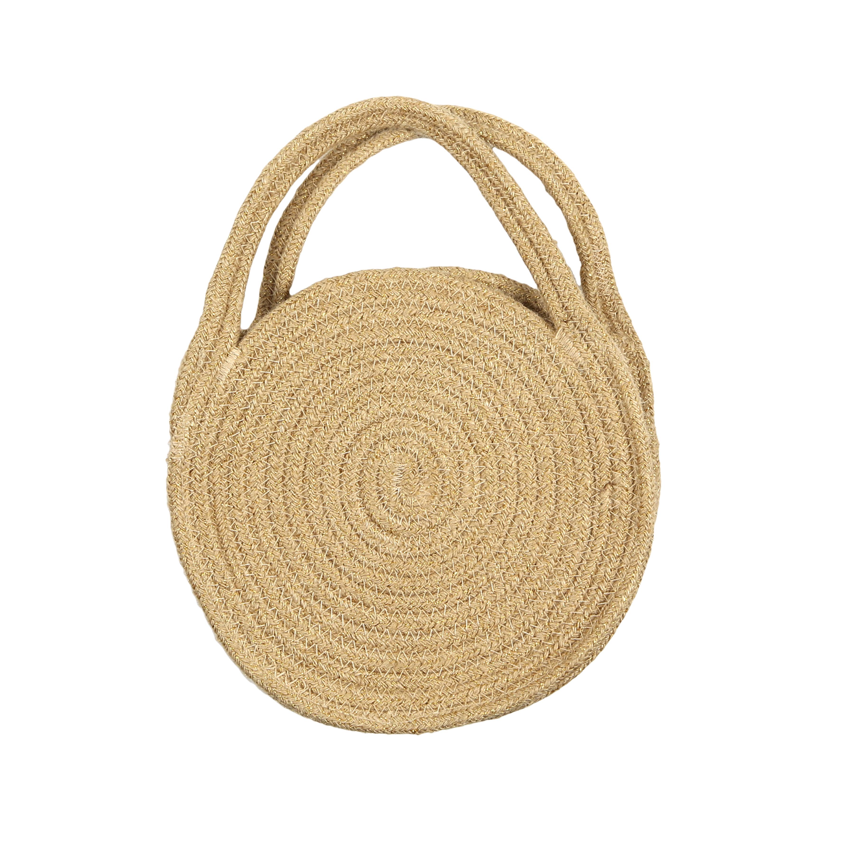 SAC EN JUTE ROND D23CM