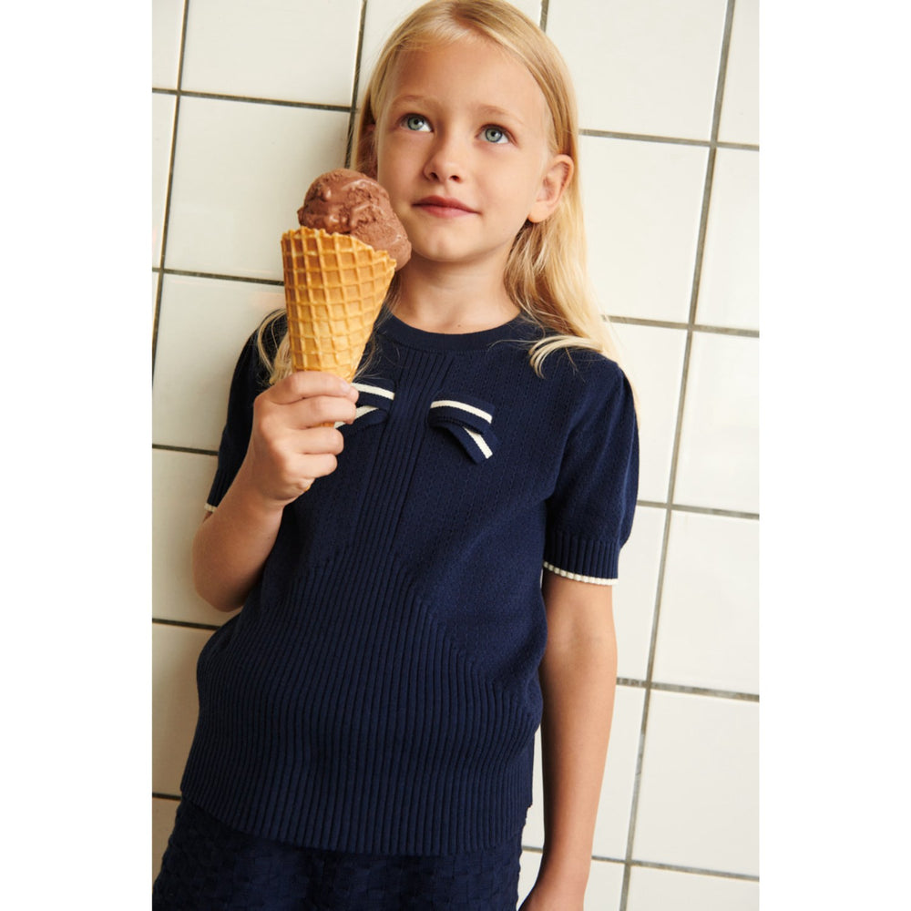 Køb FUB dark navy Sløjfe T-shirt