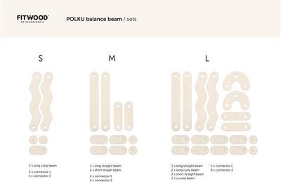 FitWood POLKU Balansebane L, Sage