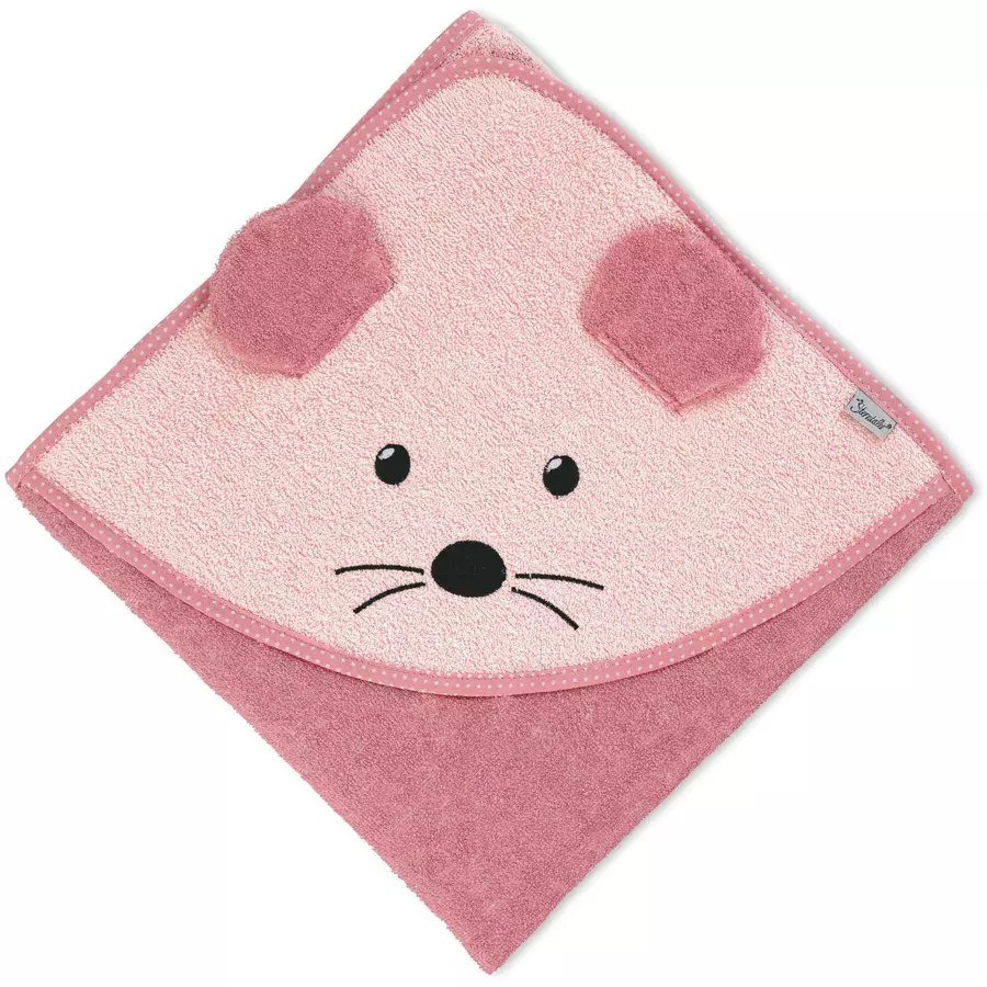 Sterntaler Kapuzenbadetuch Mabel rosa 100 x 100 cm