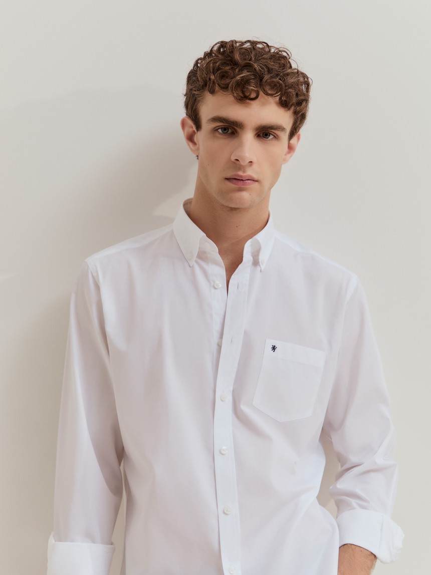 Camisa regular fit de algodão