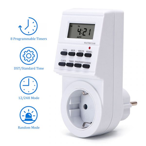 Aigostar Temporizador Semanal Digital 3500W