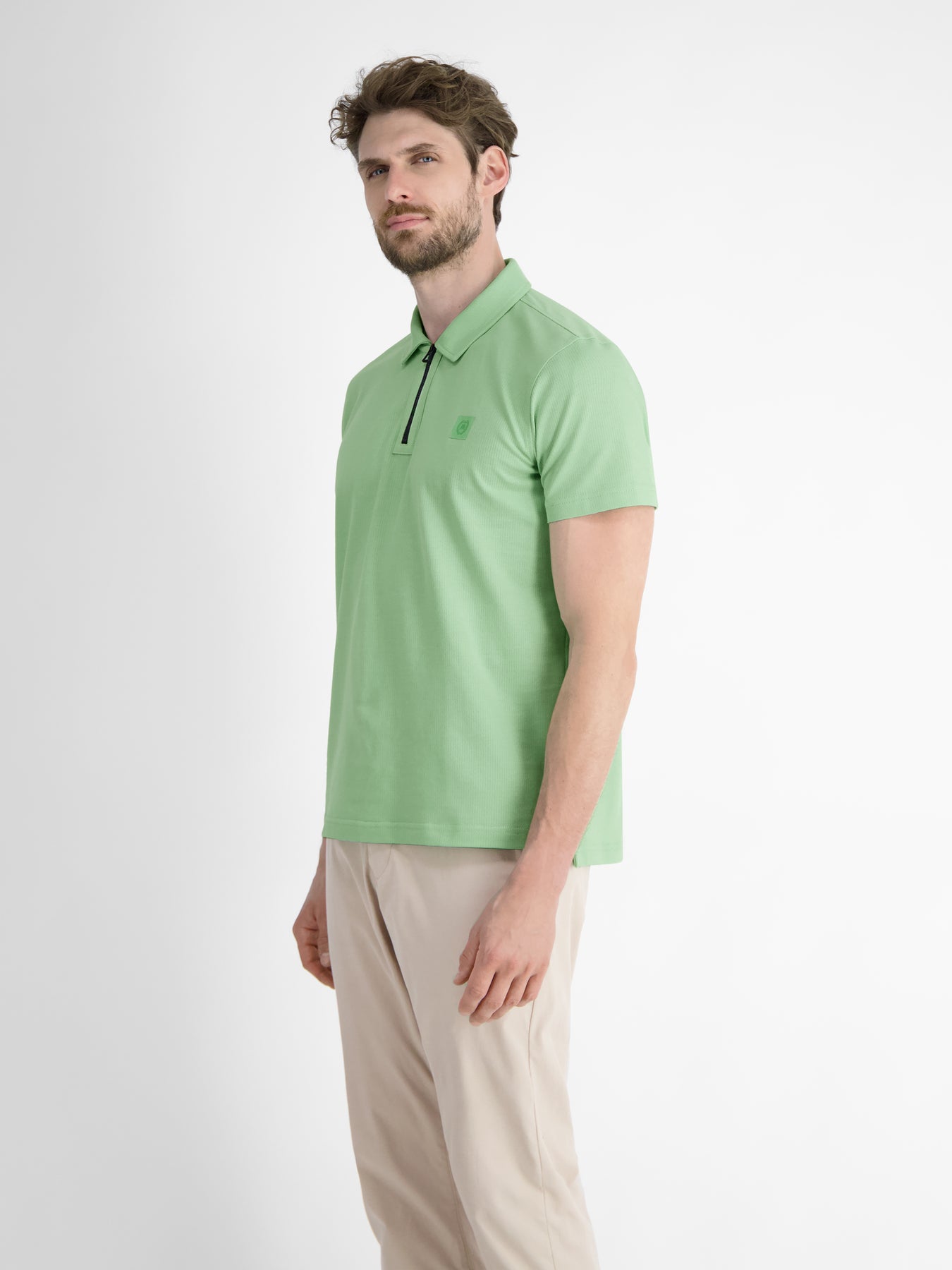 Herren Poloshirt mit Reißverschlusskragen
