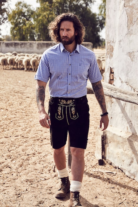 Hemd, Tracht, Halbarm, Kent Kragen, Modern Fit