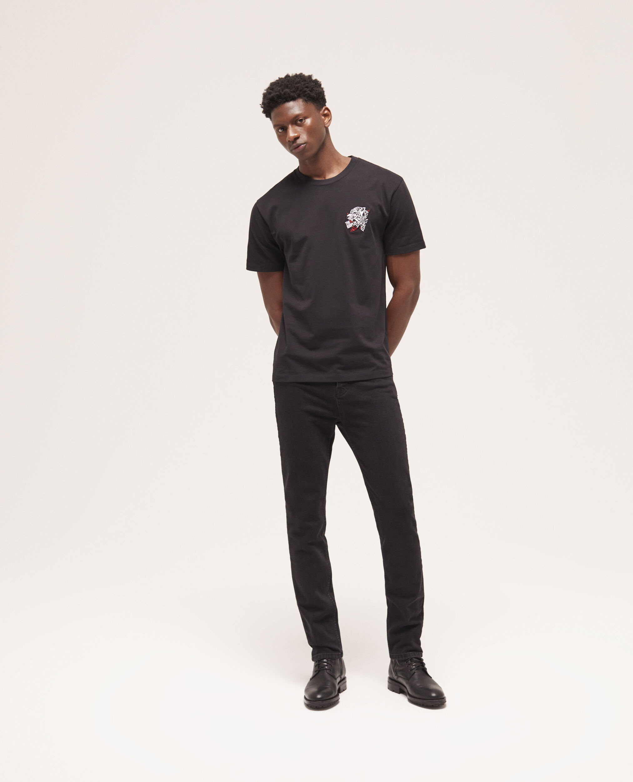 T-shirt sérigraphié noir