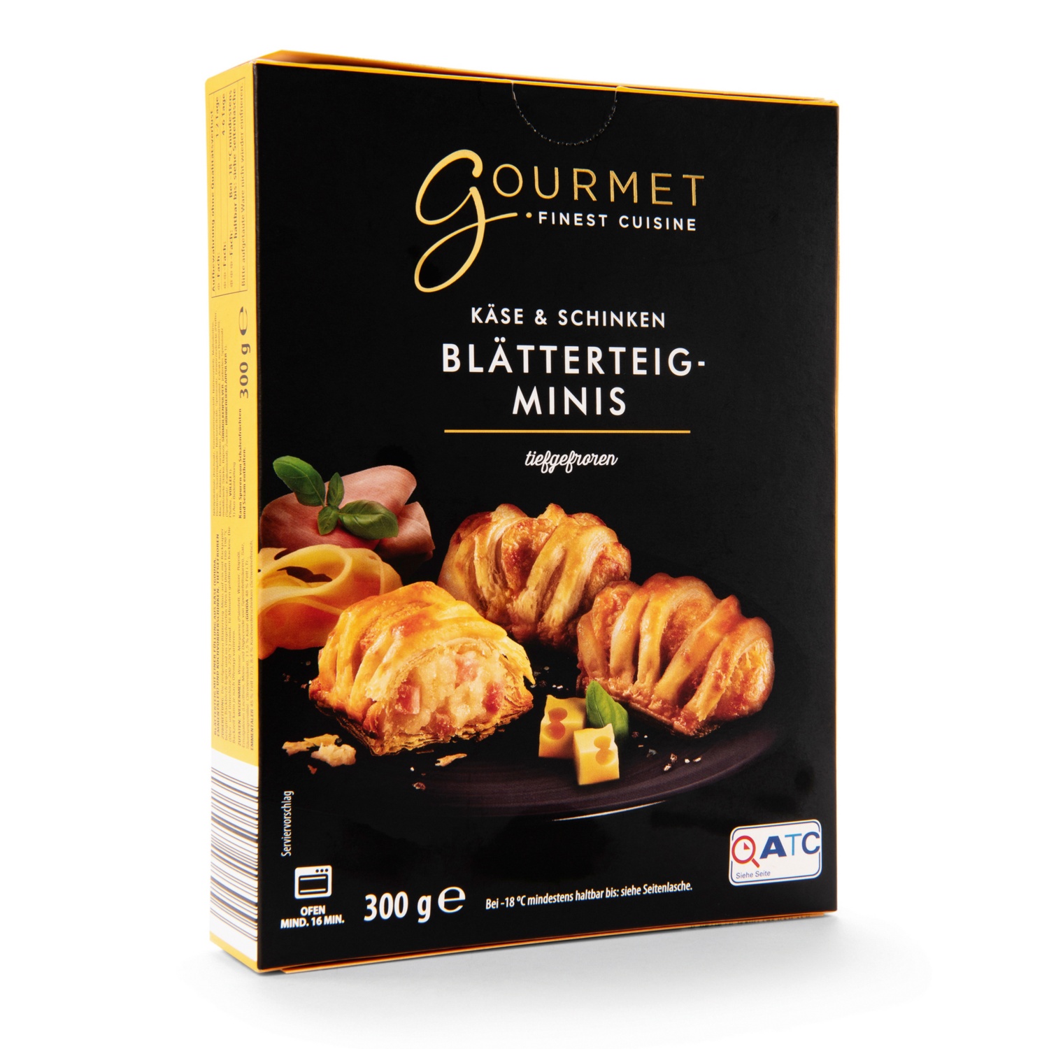 GOURMET FINEST CUISINE Blätterteig-Minis, Käse-Schinken 300 g