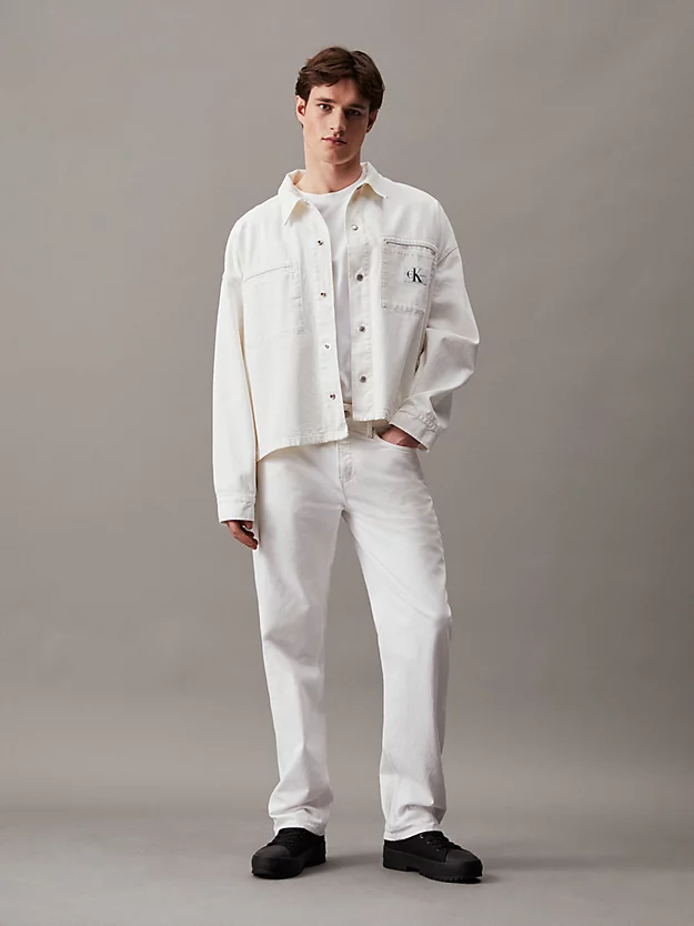 Camisa jeans de corte folgado