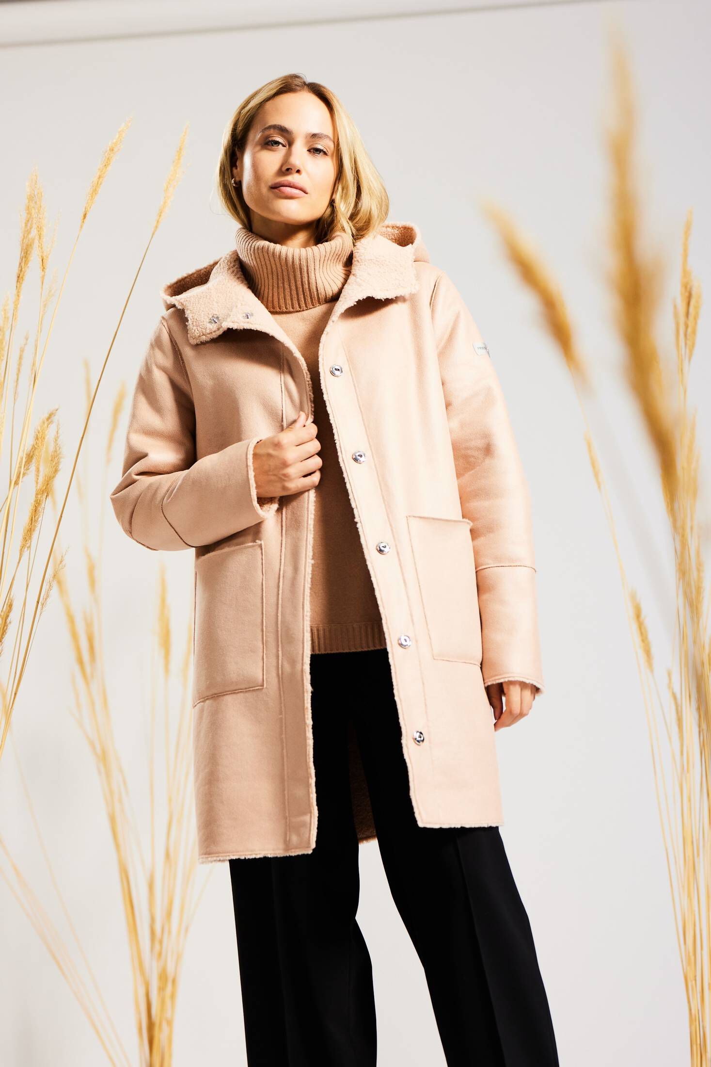 Frieda & Freddies| Damen Kunstledermantel FAKE LEATHER COAT