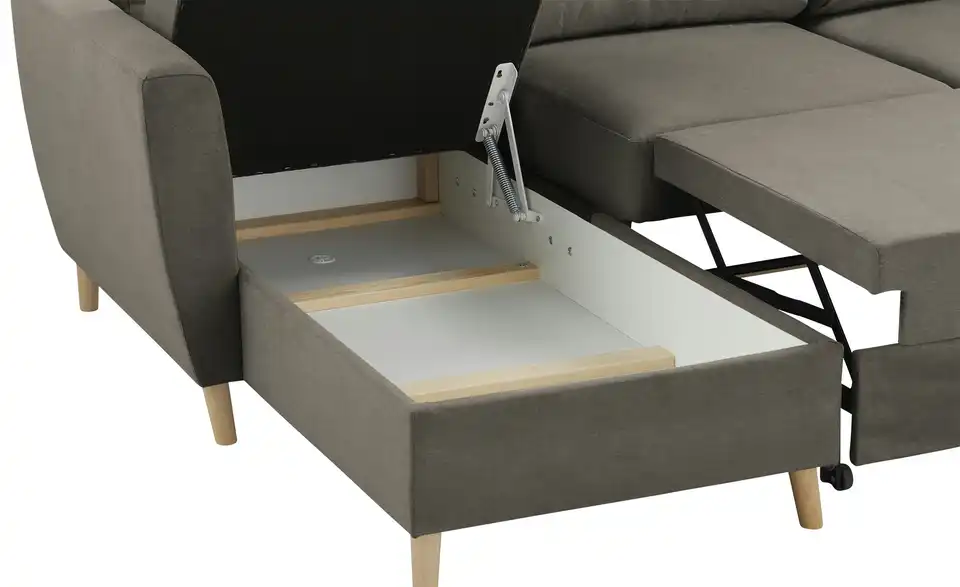 Ecksofa Carla Grau, Braun links