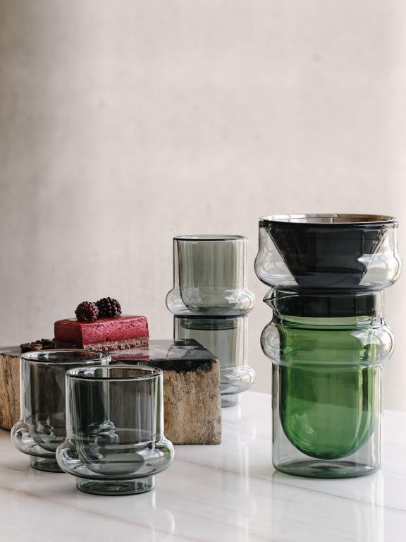 Tom Dixon Bump koffie mok set van 2 grijs
