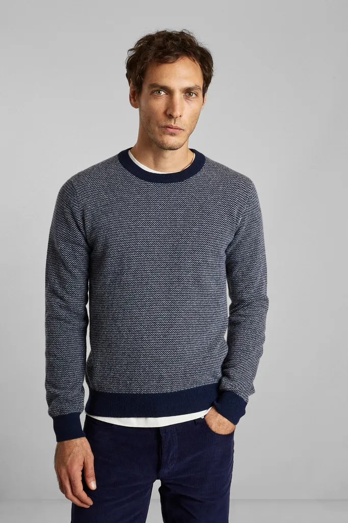 Pull jacquard en laine recyclée L'Exception Paris