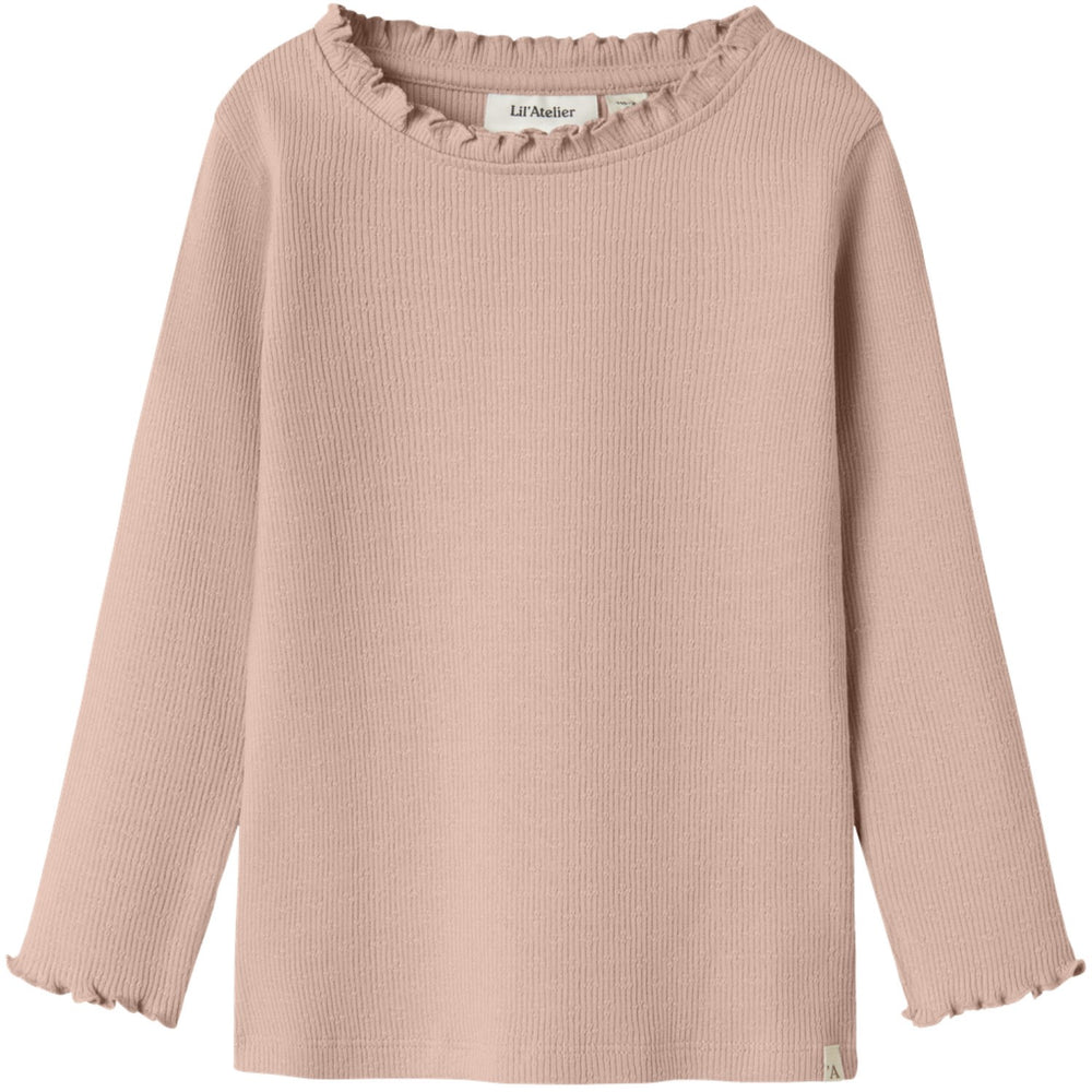 Køb Lil'Atelier Cameo Rose Nmfnora Ls Slim Top Lil