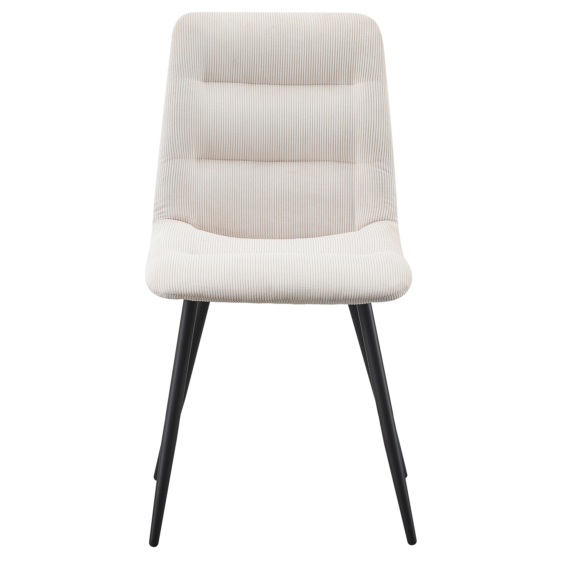 Polsterstuhl - beige-schwarz - Cord
