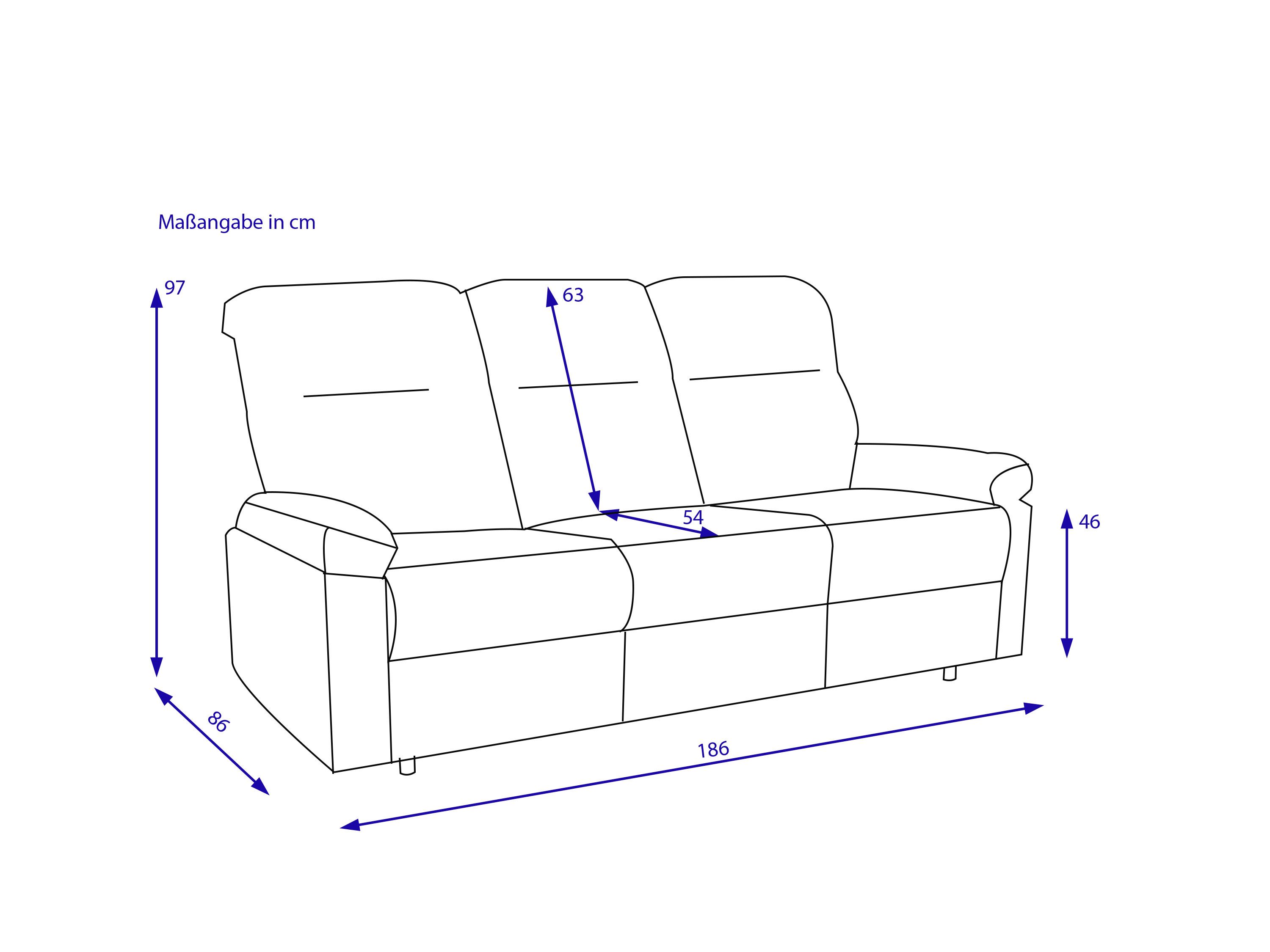 Sofa 3 Sitzer FM-3255-3