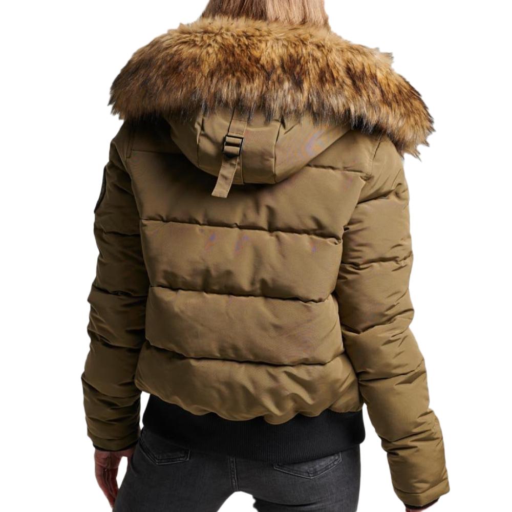Superdry Doudoune Kaki Femme Superdry Everest