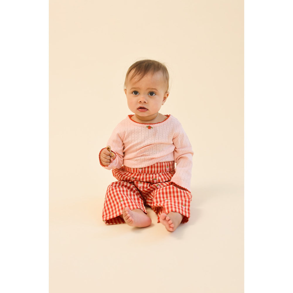 Køb Flöss Red-pink Berry Gingham Molly Pineberry Bukser