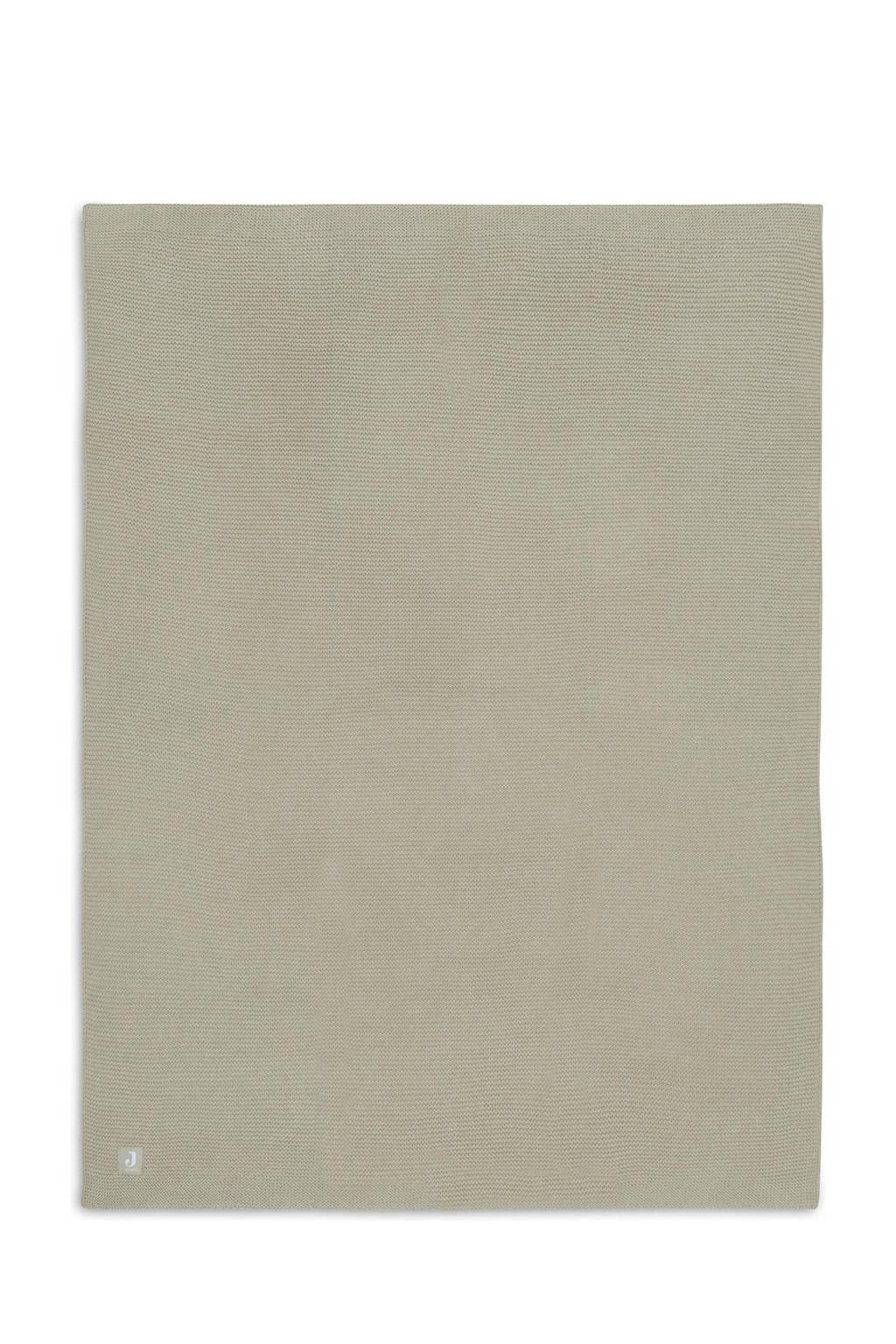 baby ledikantdeken 100x150cm Basic Knit - Olive Green