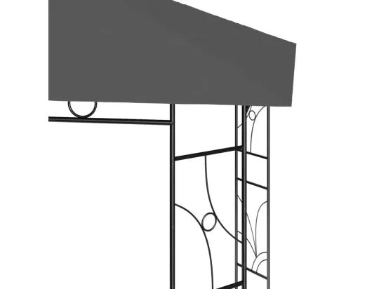 Belvédère 4x3x2,7 m Anthracite 160 g/m²
