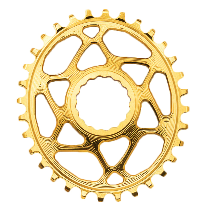 Absolut Black RaceFace Oval Klinge Guld 36T