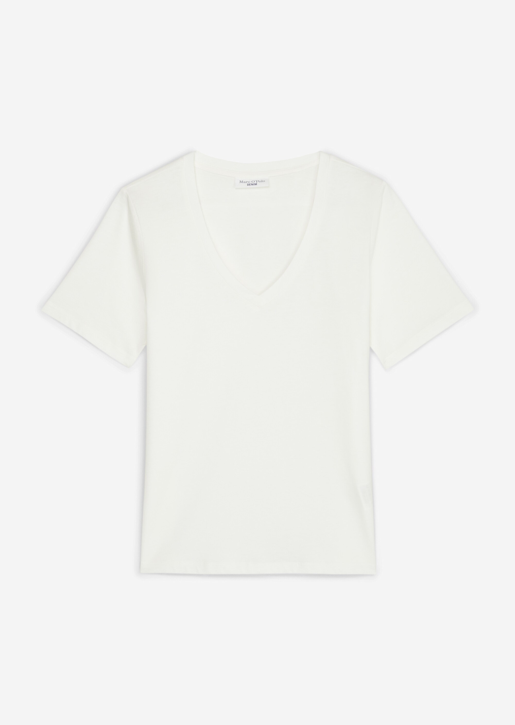V-Neck-T-Shirt regularaus softem Baumwoll-Jersey