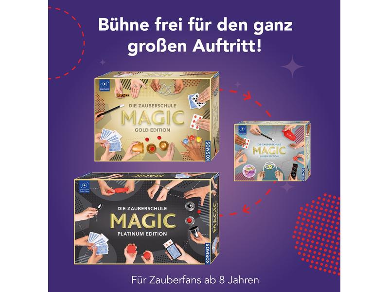 Kosmos Zauberkasten Die Zauberschule Magic – Silber Edition Das ist Magie!