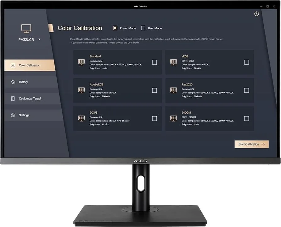 Asus ProArt Display PA32UCR-K Écrans de bureau et professionnels