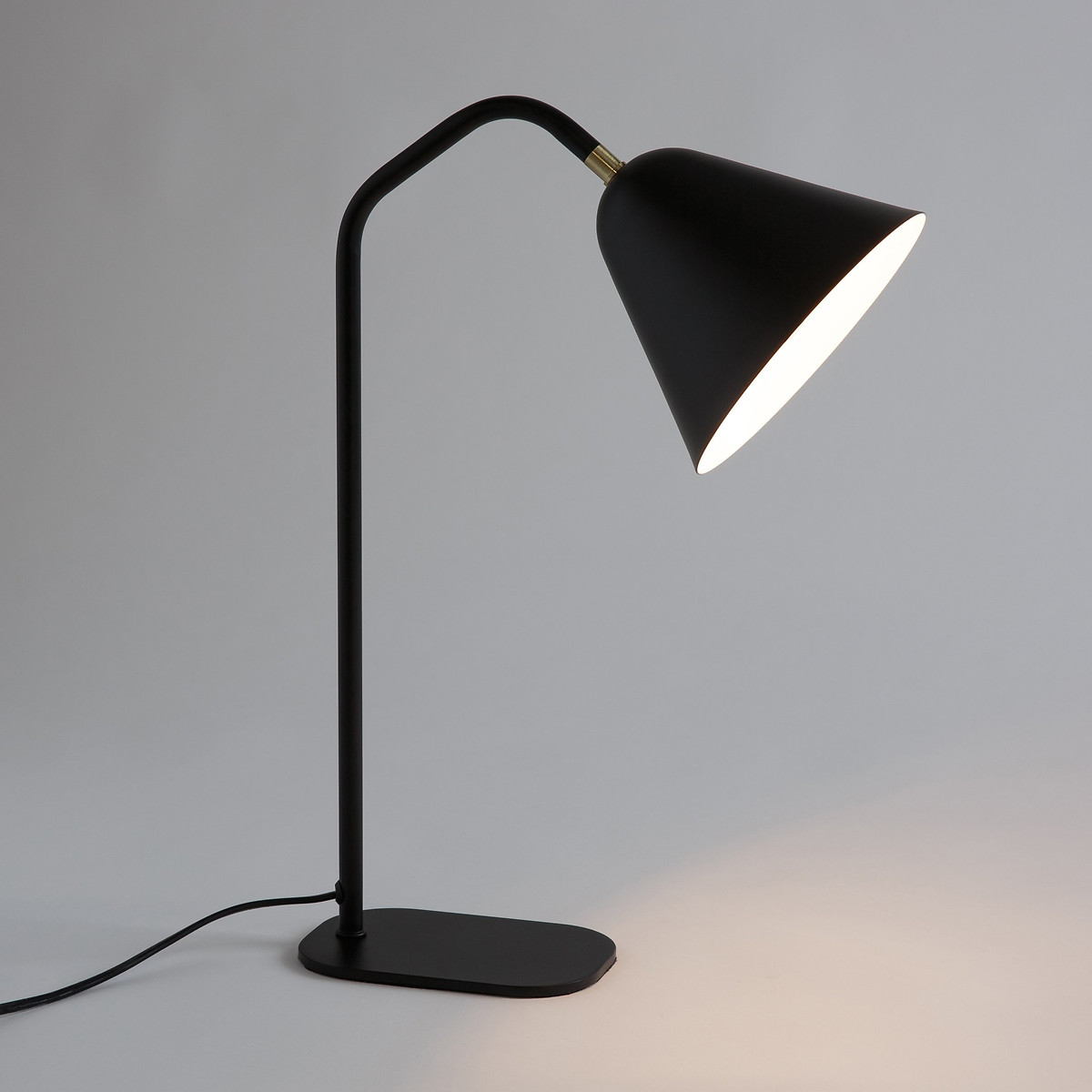 LA REDOUTE INTERIEURS<br>Candeeiro de mesa em ferro, Copita