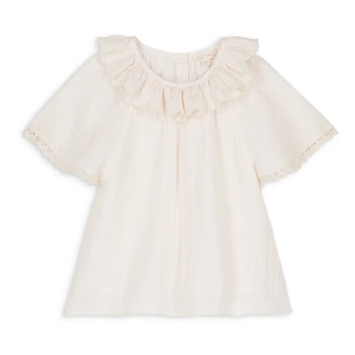 Louise Misha Blouse Antoinette Gaze de Coton | Blanc
