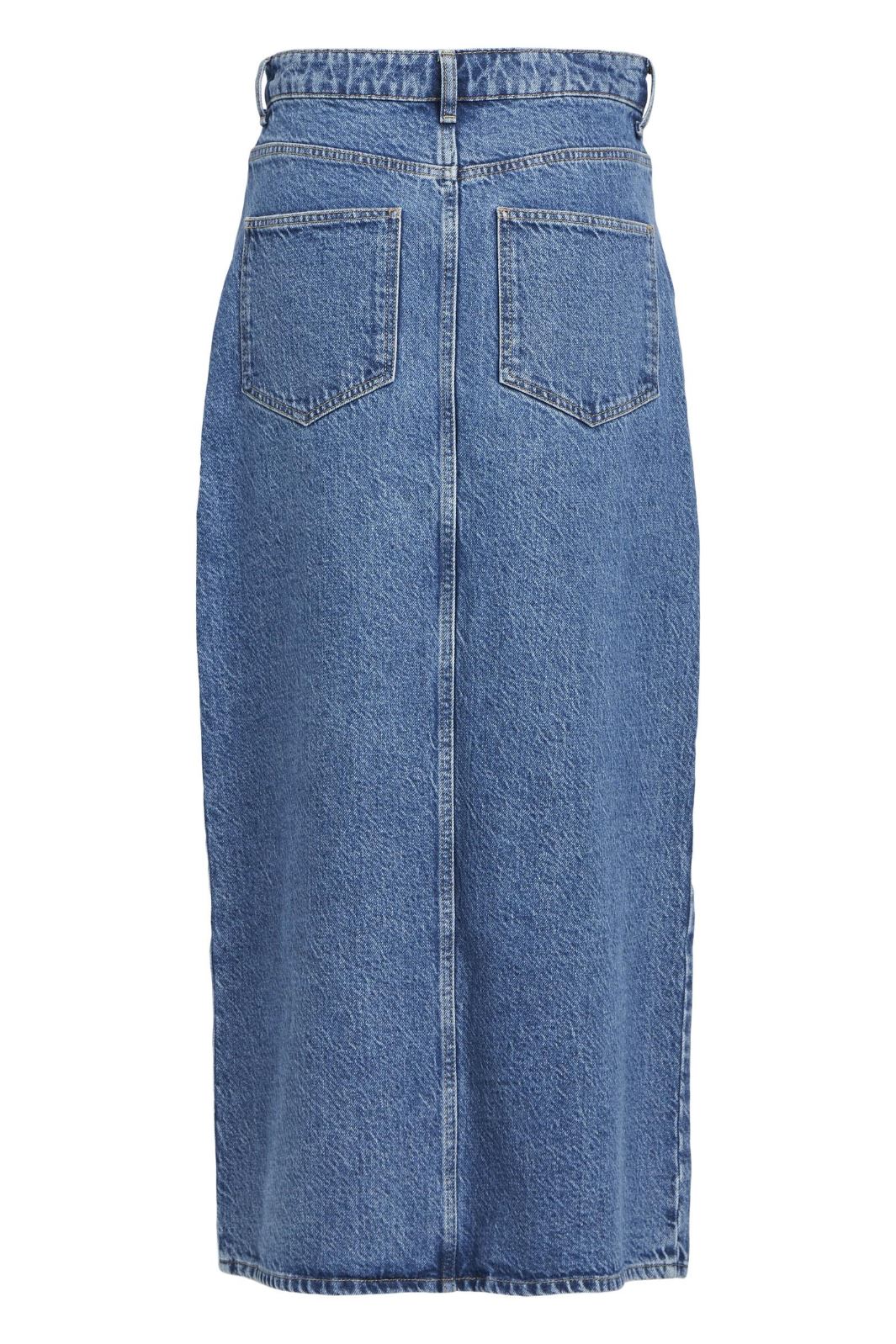 Object Objharlow Long Wrap Denim Skirt Ofw