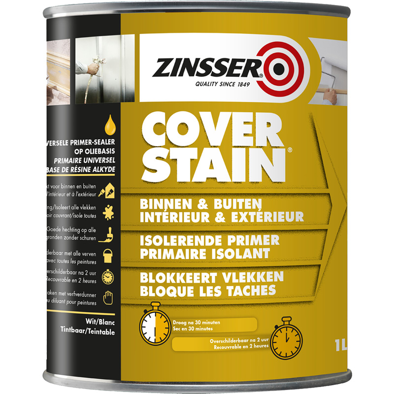 Zinsser Cover stain primer 1L wit