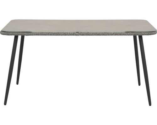 Garden Place Eetkamerset Paula 6-zits bestaande uit: 6 stoelen, tafel, inclusief kussens (grijze stof)