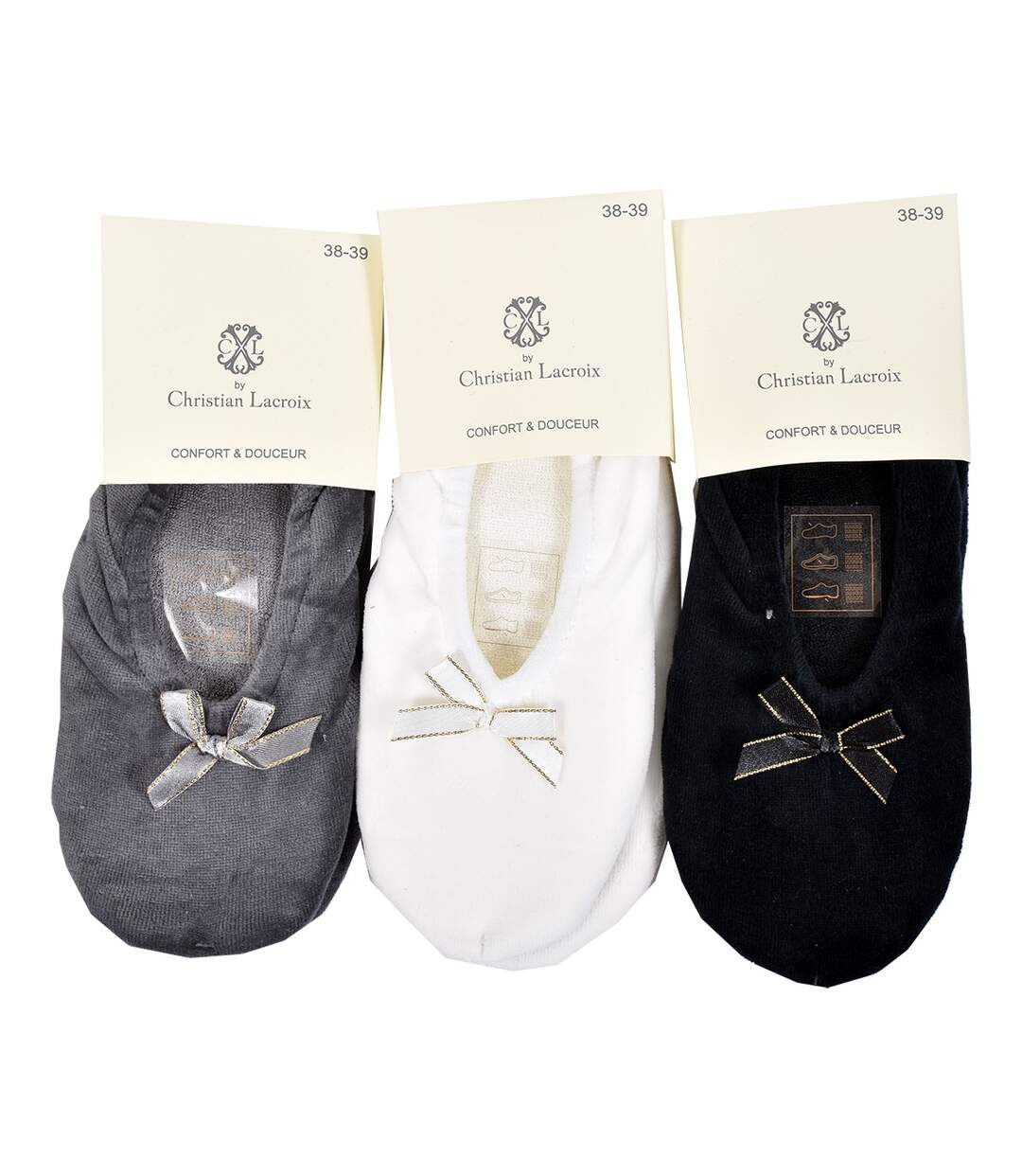 Pantoufles Femme CHRISTIAN LACROIX Confort Premium Pack de 3 Ballerines 1186