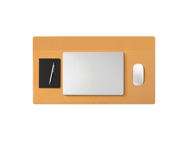 Native Union DESK-MAT-BLKKFT, Sort, Orange, Monokromatisk, Polyester, Polyuretan, Skridsikker bund